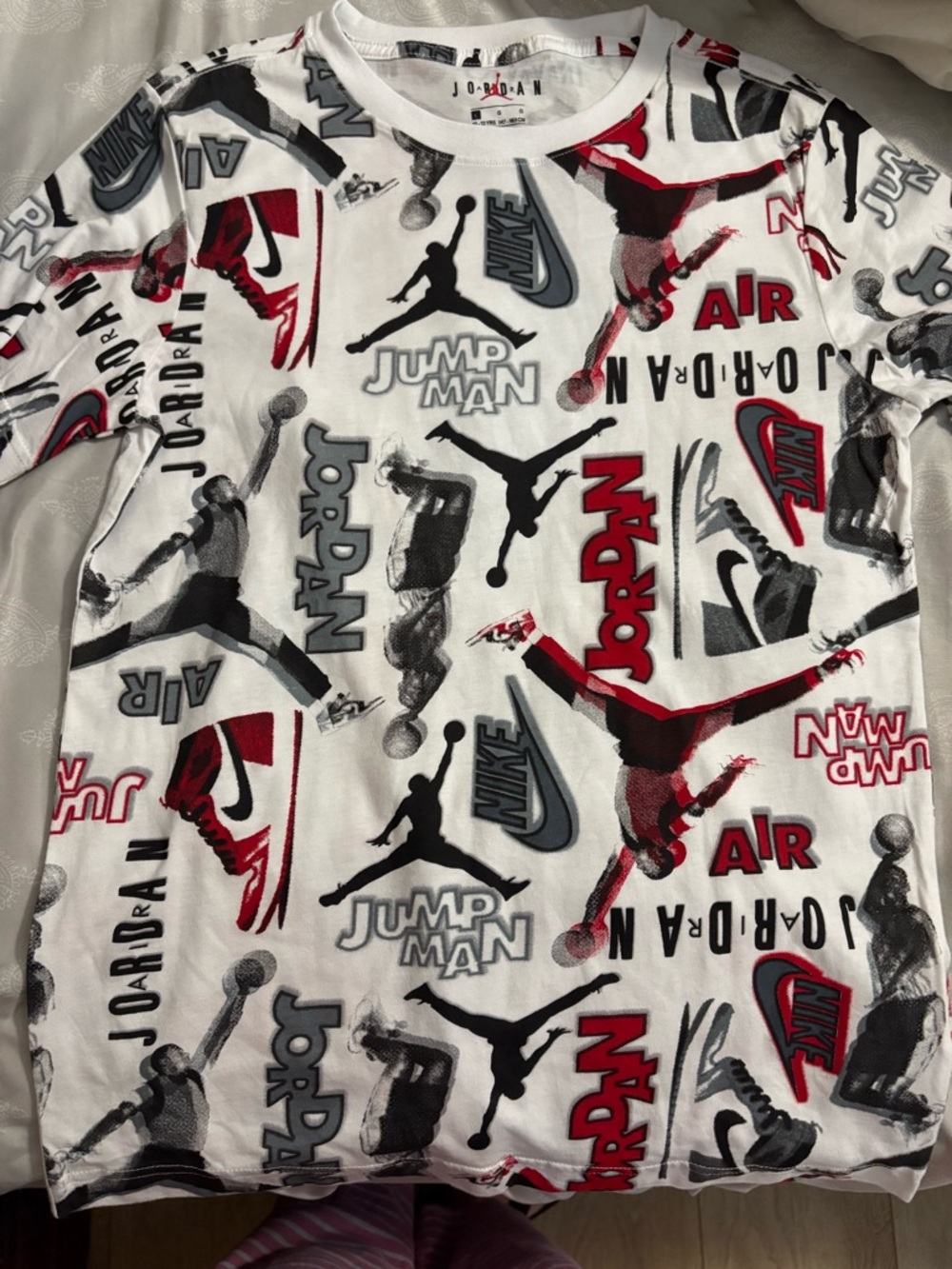 Jordan Boys Tag Panel in Black & White